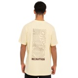 BE:NATION OVERSIZED GEO MAP S/S TEE 05312308-6A Κίτρινο Εικόνα 0