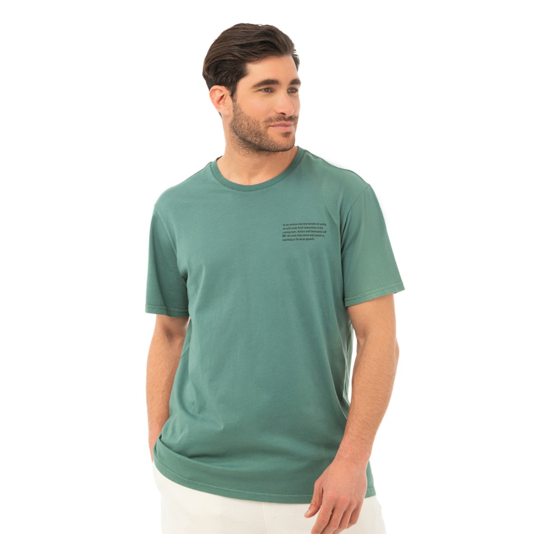 BE:NATION OVERSIZED PURPOSED TEE 05312310-7B Κhaki