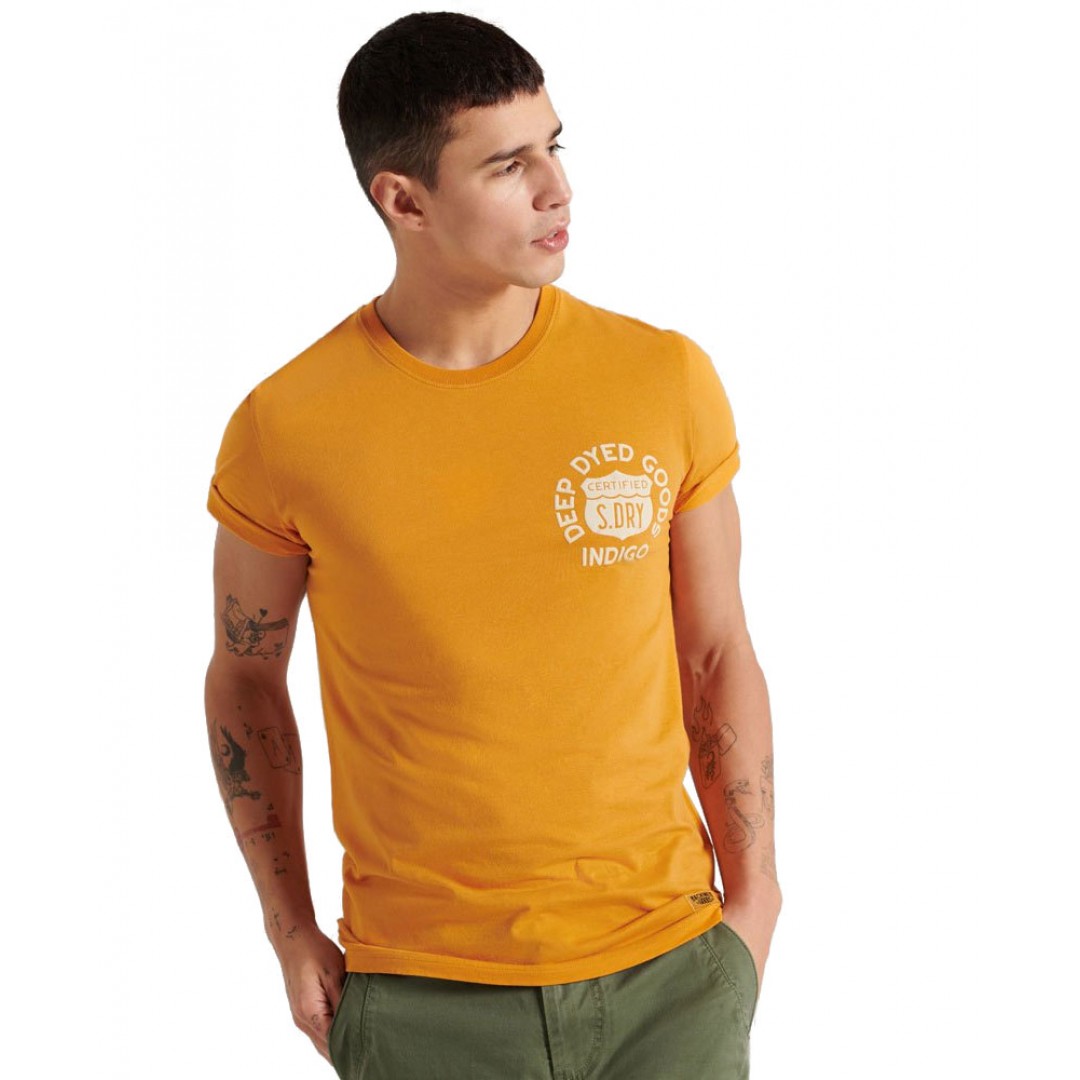 SUPERDRY SS WORKWEAR GRAPHIC TEE M1010857A-5CO Πορτοκαλί
