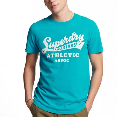 SUPERDRY D2 OVIN VINTAGE HOME RUN TEE M1011469A-42G Turquoise