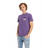 SUPERDRY D1 OVIN VINTAGE VL CALI TEE M1011477A-ULI Purple Image 1