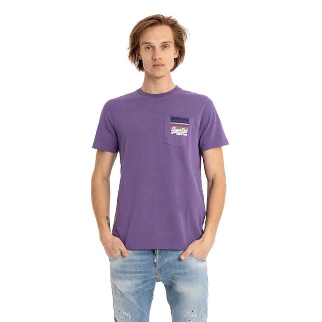 SUPERDRY D1 OVIN VINTAGE VL CALI TEE M1011477A-ULI Purple