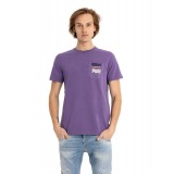 SUPERDRY D1 OVIN VINTAGE VL CALI TEE M1011477A-ULI Purple Image 
