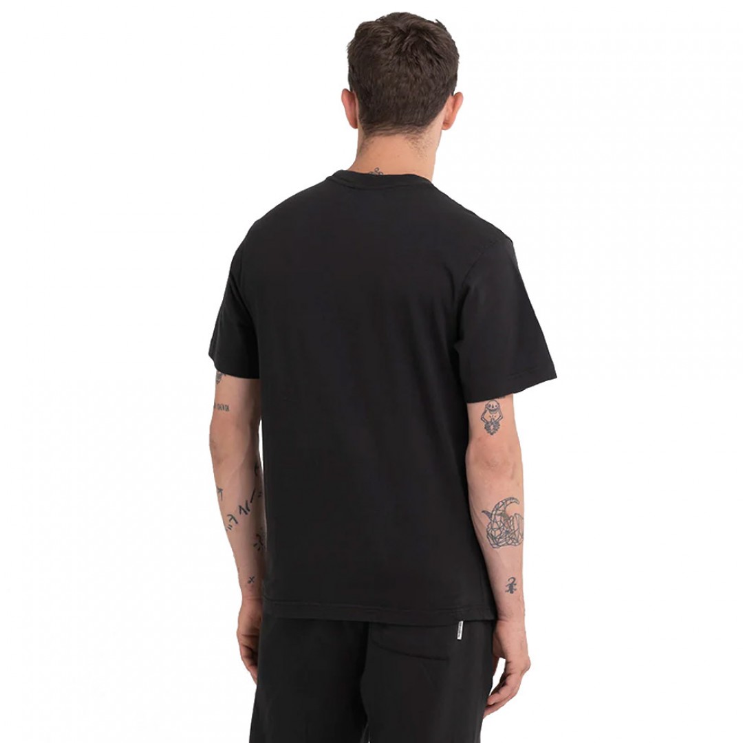 FRANKLIN MARSHALL PIECE DYED 24/1 JERSEY JM3012.000.1009P01-980 Μαύρο