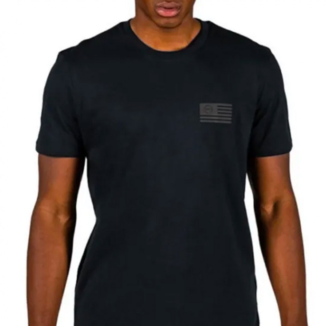 GSA MEN ORGANIC T-SHIRT PRINTED 17-17136-JET BLACK Μαύρο