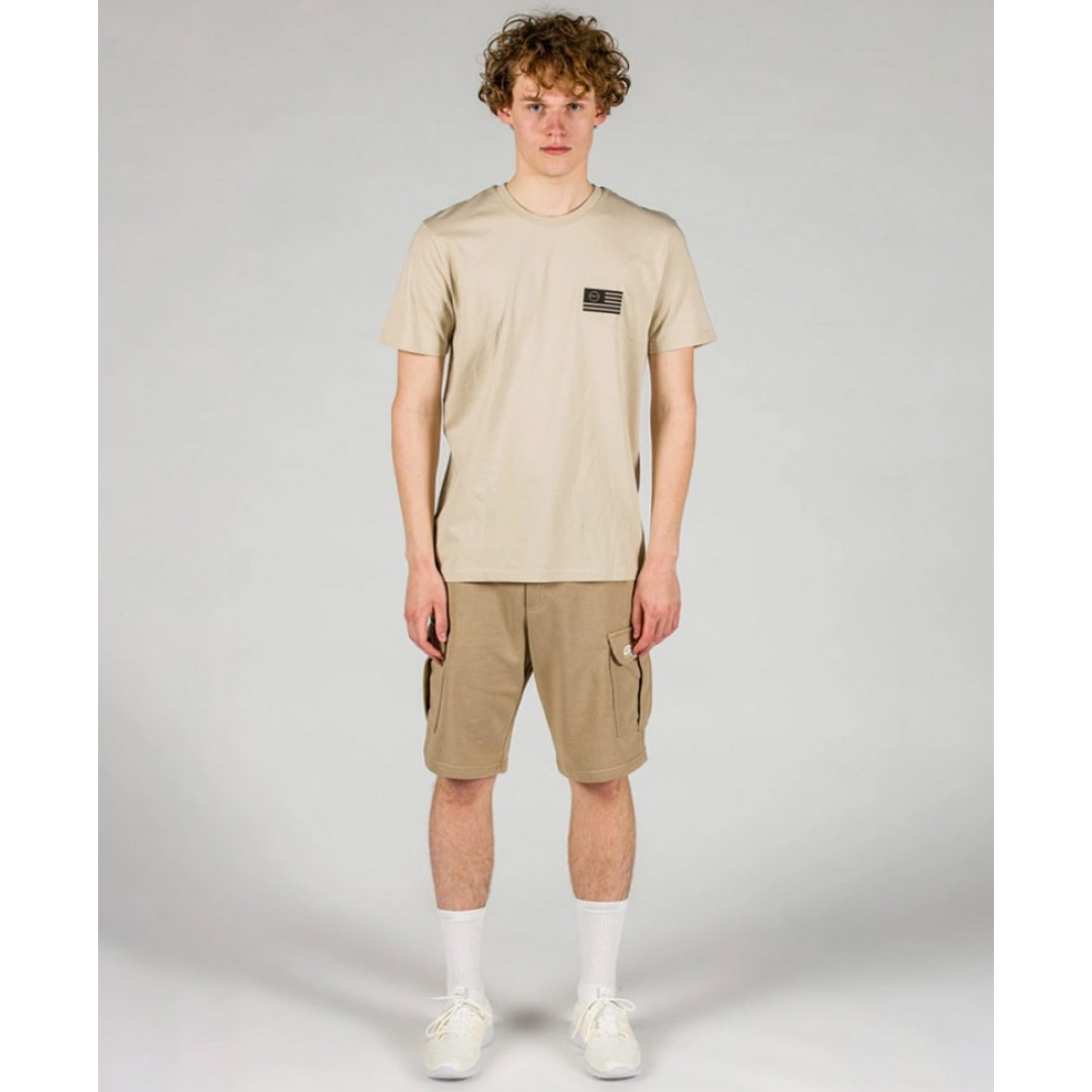 GSA MEN ORGANIC T-SHIRT PRINTED 17-17136-BEIGE Μπέζ