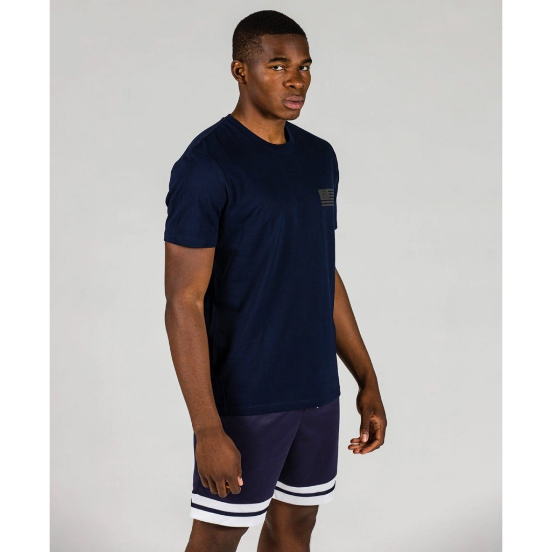 GSA MEN ORGANIC T-SHIRT PRINTED 17-17136-INK Μπλε