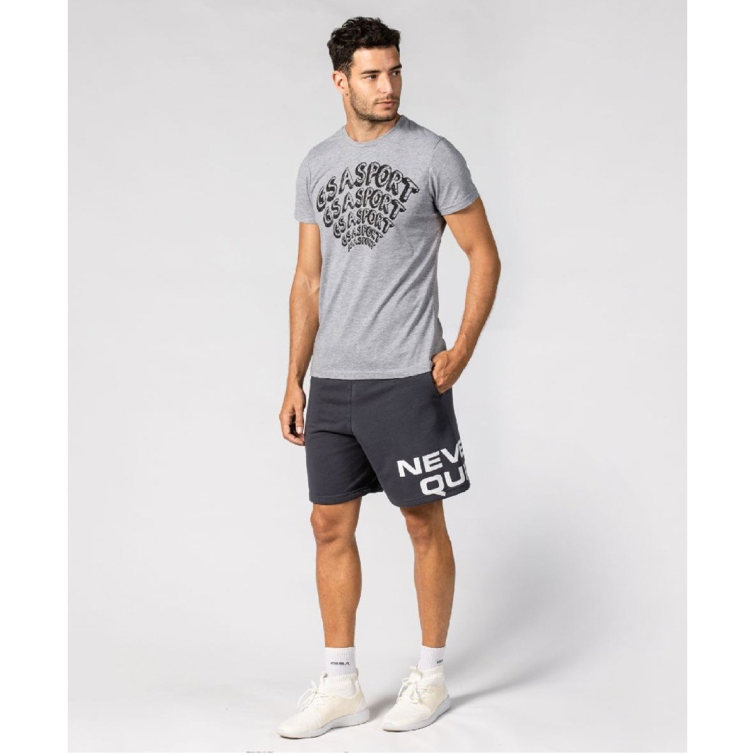 GSA MEN SUPERCOTTON T-SHIRT 1711201019-GRAY MELANGE Grey