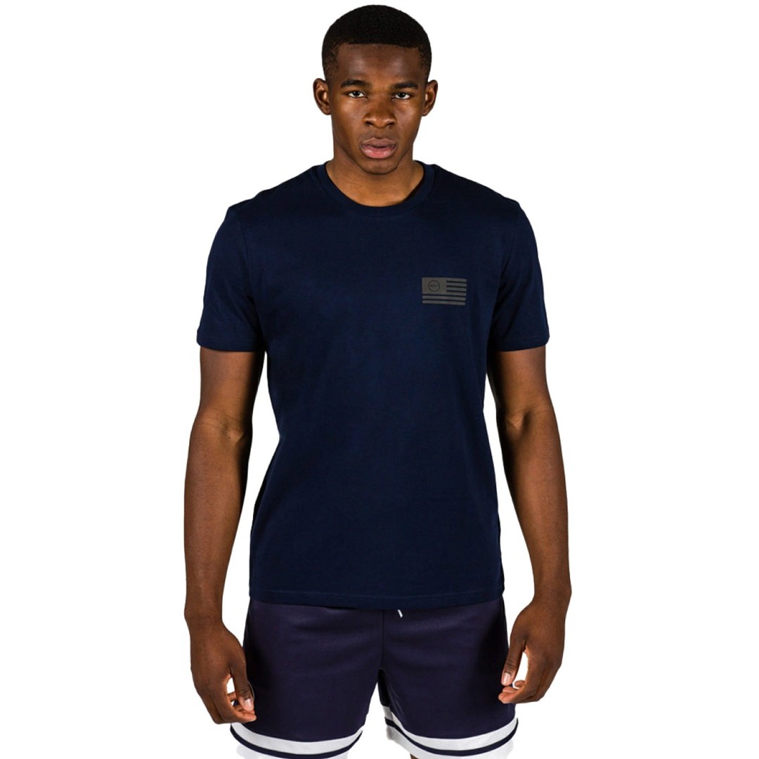 GSA MEN ORGANIC T-SHIRT PRINTED 17-17136-INK Μπλε