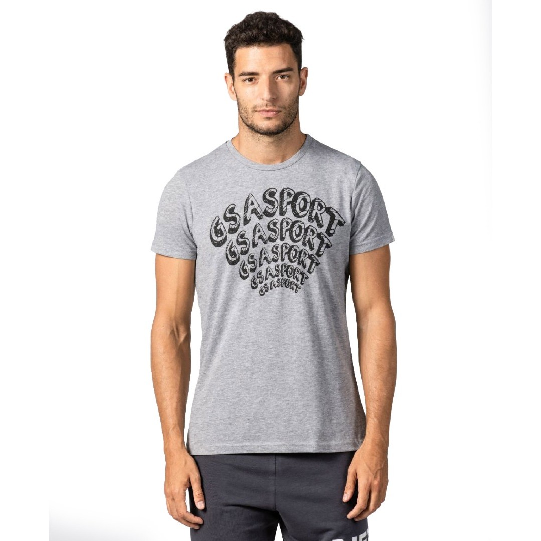 GSA MEN SUPERCOTTON T-SHIRT 1711201019-GRAY MELANGE Grey