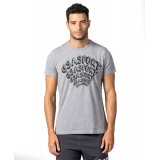 GSA MEN SUPERCOTTON T-SHIRT 1711201019-GRAY MELANGE Grey Image 