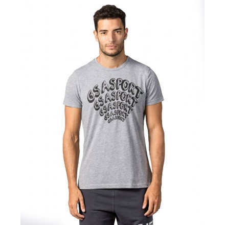 GSA MEN SUPERCOTTON T-SHIRT 1711201019-GRAY MELANGE Γκρί