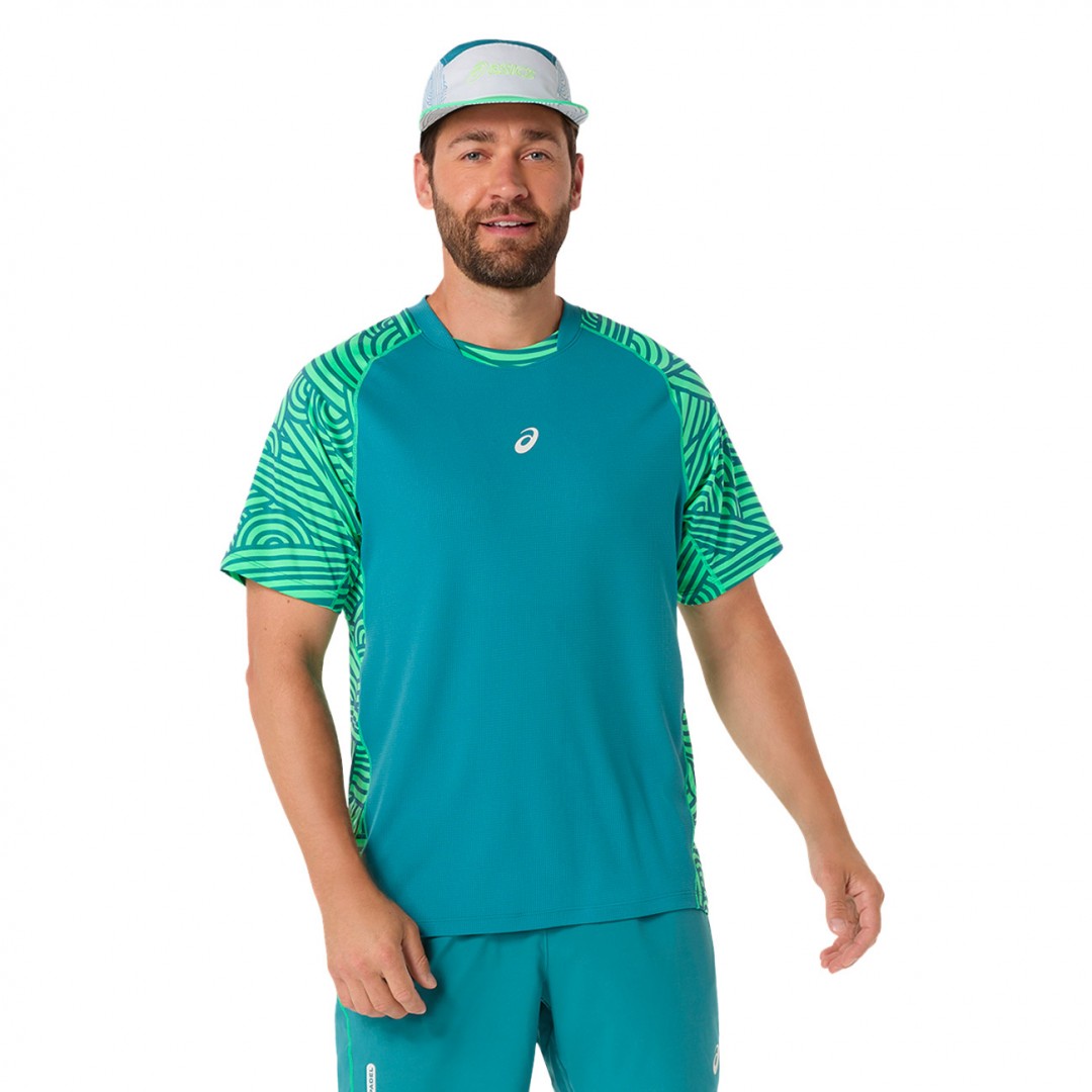 ASICS PADEL COURT AOP SS TOP 2041A385-300 Green