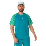 ASICS PADEL COURT AOP SS TOP 2041A385-300 Green Image 