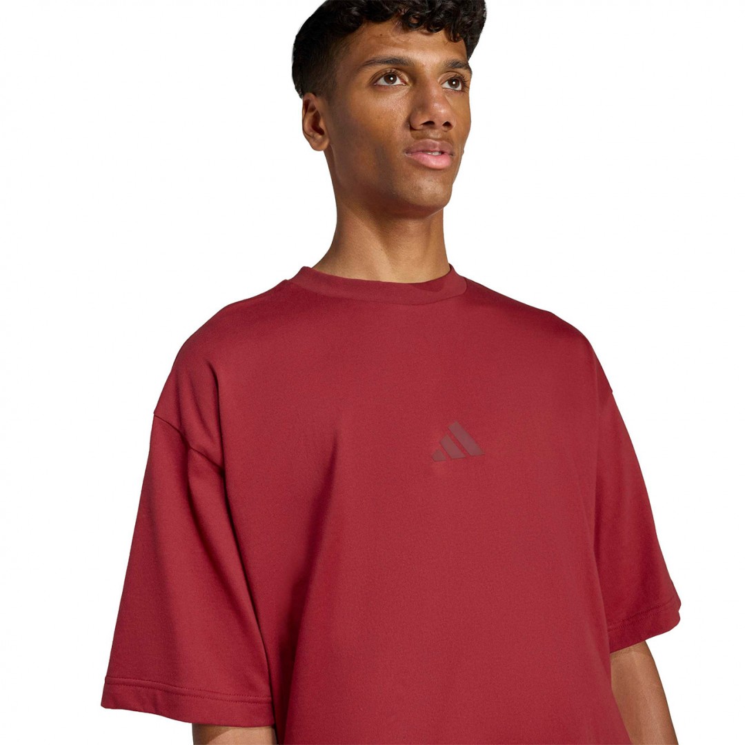 adidas sportswear M FI 3BAR TEE KD5183 Μπορντό