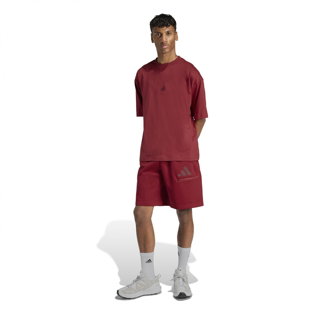 adidas sportswear M FI 3BAR TEE KD5183 Μπορντό