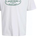 JACK & JONES JORYORK FRONT TEE SS CREW NECK 12283800-BRIGHT WHITE Λευκό Εικόνα 1