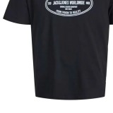 JACK & JONES JORYORK FRONT TEE SS CREW NECK 12283800-BLACK Black Image 1
