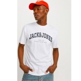 JACK & JONES JJECALEB VARSITY TEE SS 12257579-4552089 WHITE Λευκό Εικόνα 0