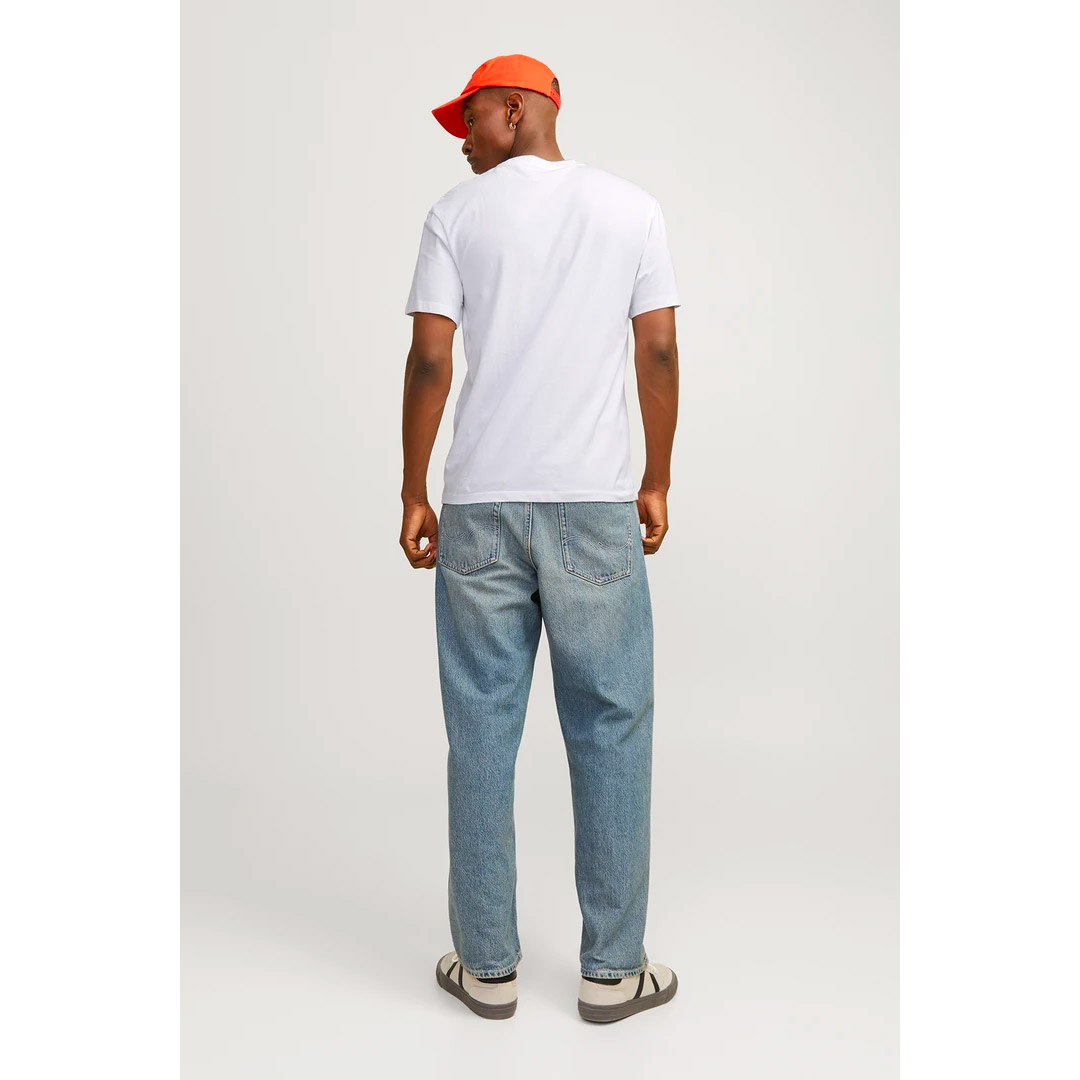 JACK & JONES JJECALEB VARSITY TEE SS 12257579-4552089 WHITE Λευκό