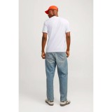 JACK & JONES JJECALEB VARSITY TEE SS 12257579-4552089 WHITE Λευκό Εικόνα 3