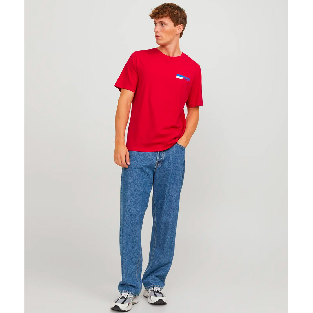 JACK & JONES JJECORP LOGO TEE PLAY SS 12233999-4346511 Κόκκινο