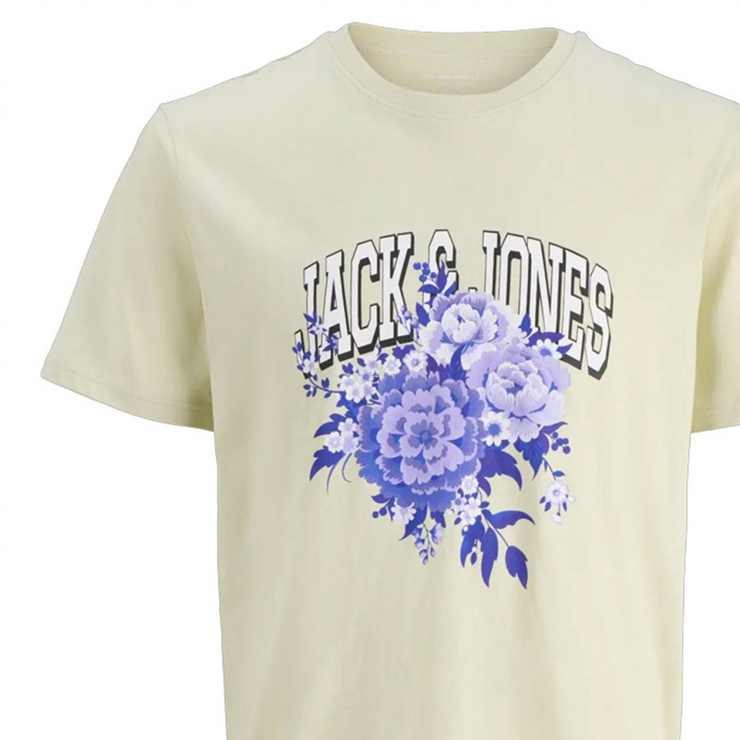 JACK & JONES JORAZUR TEE SS CREW NECK 12286056-4866352 Ecru