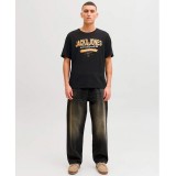 JACK & JONES  JJELOGO TEE SS ONECK 2 COL 12288016-4902159 Black Image 4
