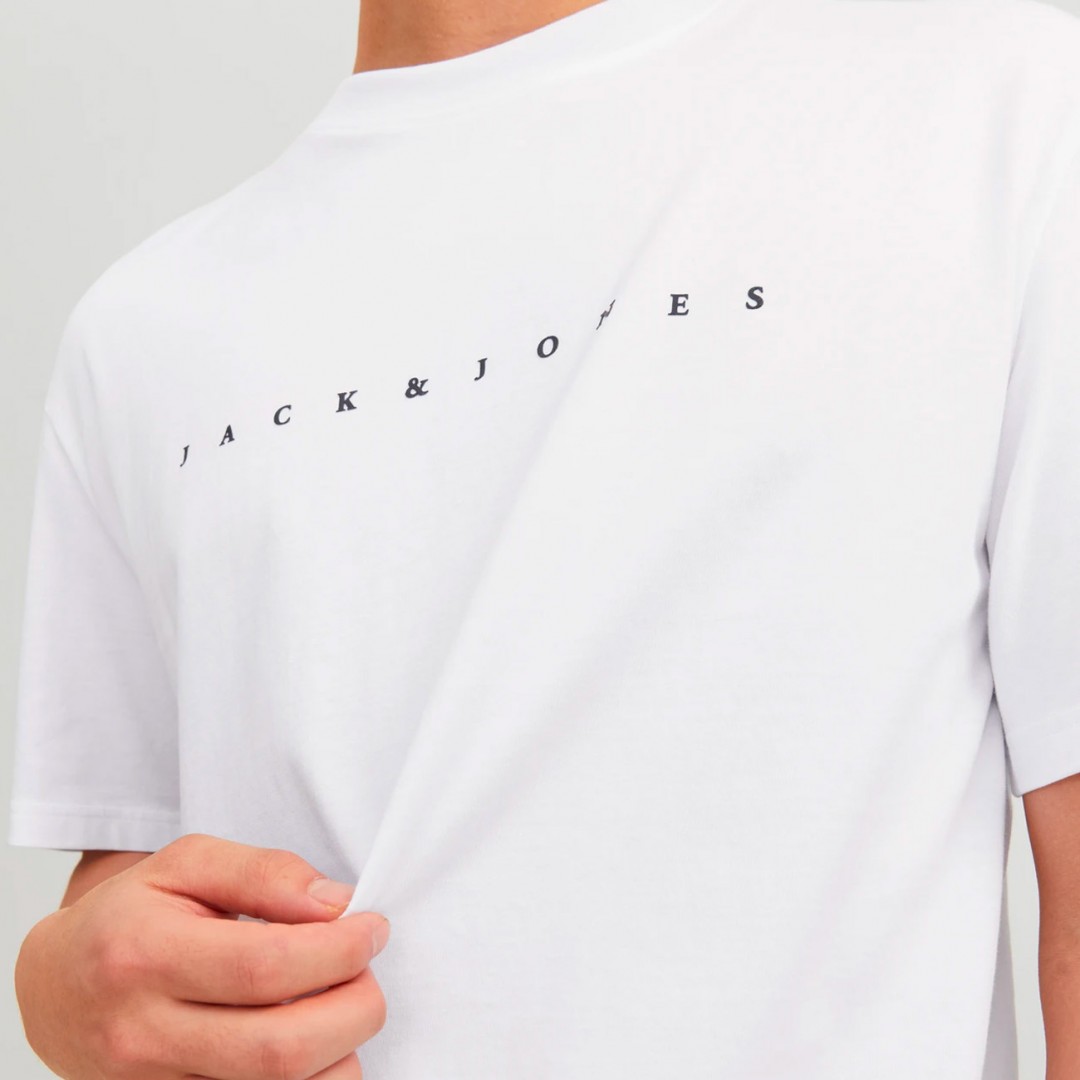 JACK & JONES JJESTAR JJ TEE SS NOOS 12234746-4215911 White