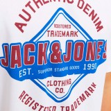JACK & JONES JJELOGO TEE SS O-NECK 2 COL SS25 SN 12268267-4686916 Λευκό Εικόνα 2