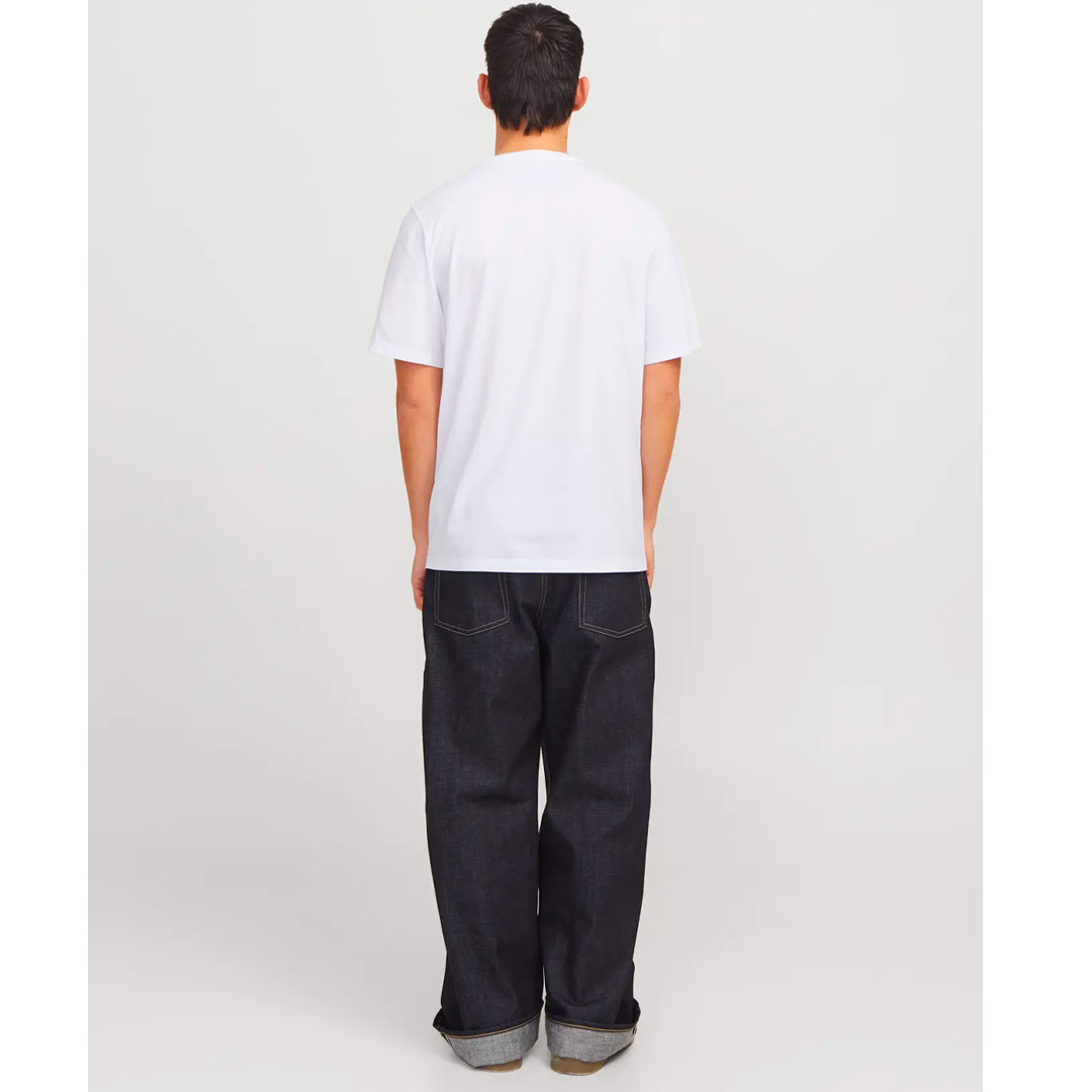 JACK & JONES JJELOGO TEE SS O-NECK 2 COL SS25 SN 12268267-4686916 Λευκό