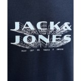 JACK & JONES JCOFUSION JJ BRANDING TEE SS 12289880-4914837 Μπλε Εικόνα 2