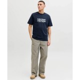 JACK & JONES JCOFUSION JJ BRANDING TEE SS 12289880-4914837 Μπλε Εικόνα 4
