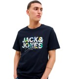 JACK & JONES JJGEPLAS TEE SS CREW NECK 12278523-4776140 Siel Image 1