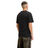JACK & JONES JCOFUSION DOTS PRINT TEE SS CREW SN 12289863-4914711 BLACK Μαύρο Εικόνα 0