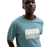 JACK & JONES JCOFUSION DOTS PRINT TEE SS CREW SN 12289863-4933033 NORTH ATLANT Turquoise Image 1