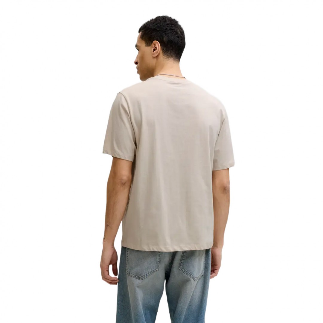 JACK & JONES JJHONOLULU SHAPE TEE SS CREW NECK LN 12288088-4889172 MOONBEAM Ecru