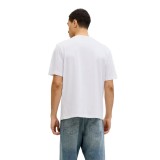 JACK & JONES JJHONOLULU SHAPE TEE SS CREW NECK LN 12288088-4894806 BRIGHT WHITE White Image 0