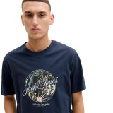 JACK & JONES JJHONOLULU SHAPE TEE SS CREW NECK LN 12288088-4889176 NAVY BLAZER Blue Image 1