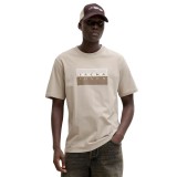 JACK & JONES JCOFUSION DOTS PRINT TEE SS CREW SN 12289863-4933034 PURE CASHMER Grey Image 