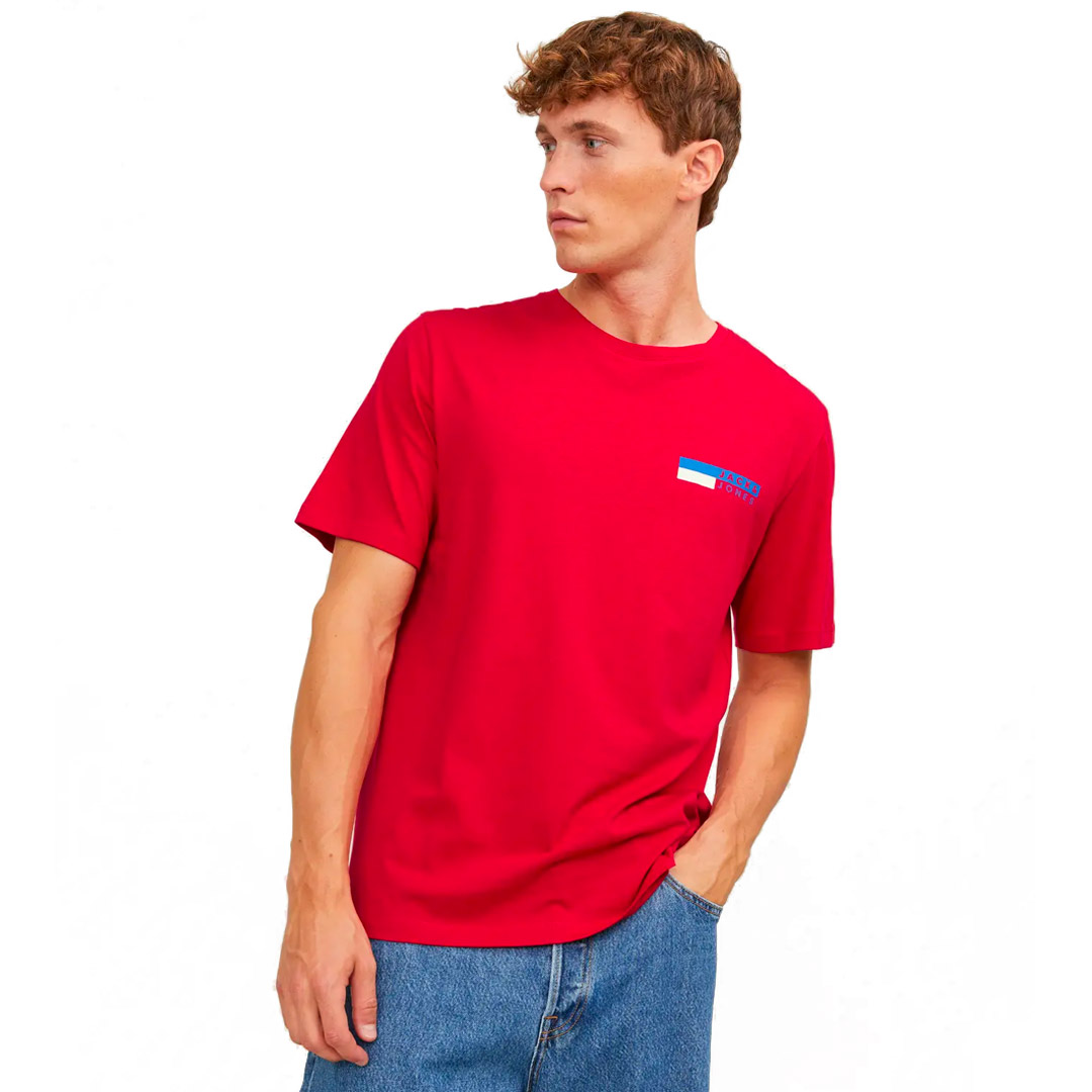 JACK & JONES JJECORP LOGO TEE PLAY SS 12233999-4346511 Κόκκινο