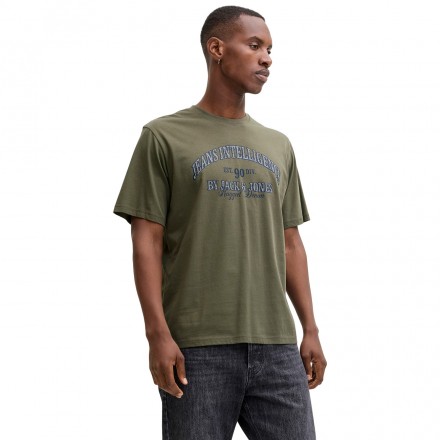 JACK & JONES JJEDENVER GRAPHIC TEE SS O NECK NOOS 12291213-4937817 OLIVE