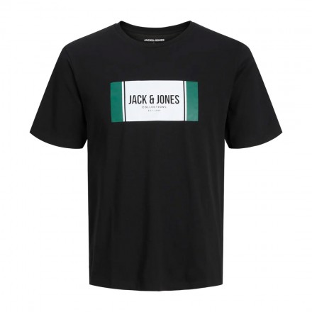 JACK & JONES JJHAYATO TEE SS CREW NECK BTS LN 12278508-4776200 Μαύρο