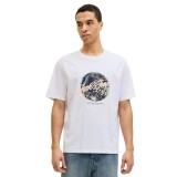 JACK & JONES JJHONOLULU SHAPE TEE SS CREW NECK LN 12288088-4894806 BRIGHT WHITE White Image 