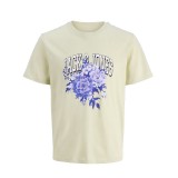 JACK & JONES JORAZUR TEE SS CREW NECK 12286056-4866352 Ecru Image 
