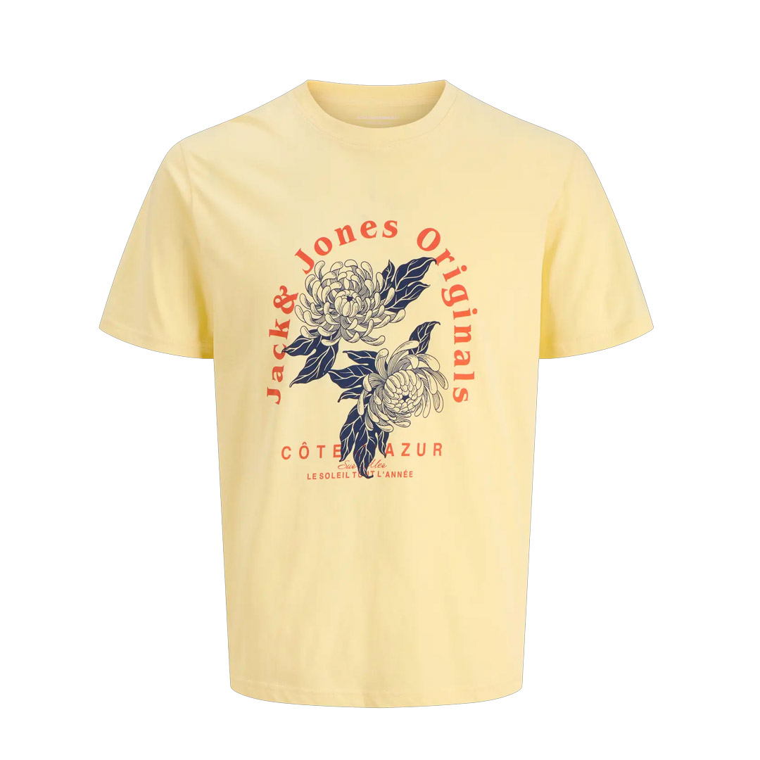 JACK & JONES JORAZUR TEE SS CREW NECK 12286056-4866353 Yellow