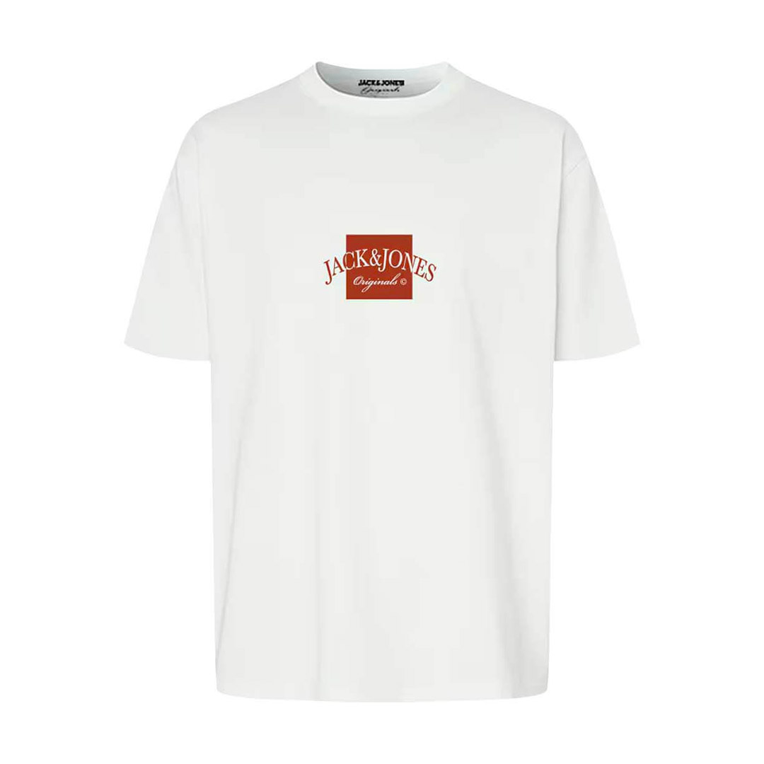 JACK & JONES JORBOSTON TEE SS CREW NECK FST 12277888-4764815 White