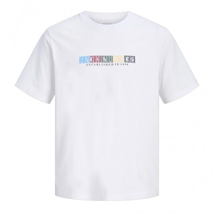 JACK & JONES JORNANTUCKET BRANDING TEE SS 12297899-5016628 Λευκό