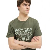 JJ REBEL BOX TEE SS CREW NECK 12271146-BEETLE OLIVE Image 1