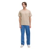JJ REBEL LOGO TEE SS CREW NECK 12263850-4781287 Beige Image 2